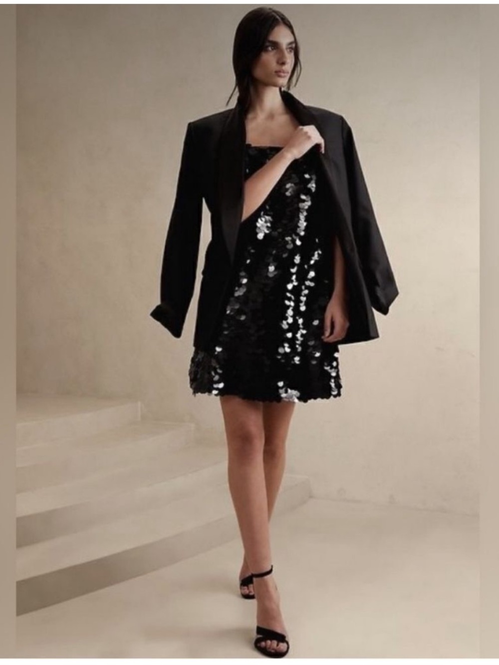 NWT Banana Republic Teia Sequin Mini Dress Size Medium